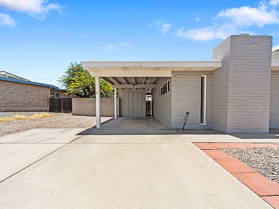 Covered carport parking keeps your vehicle shaded and ready to go.