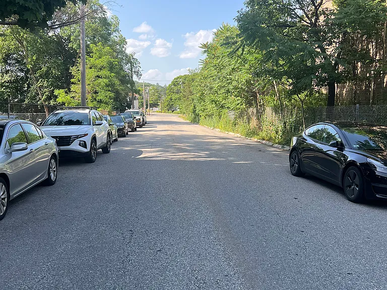 Off street parking, both sides available without permit