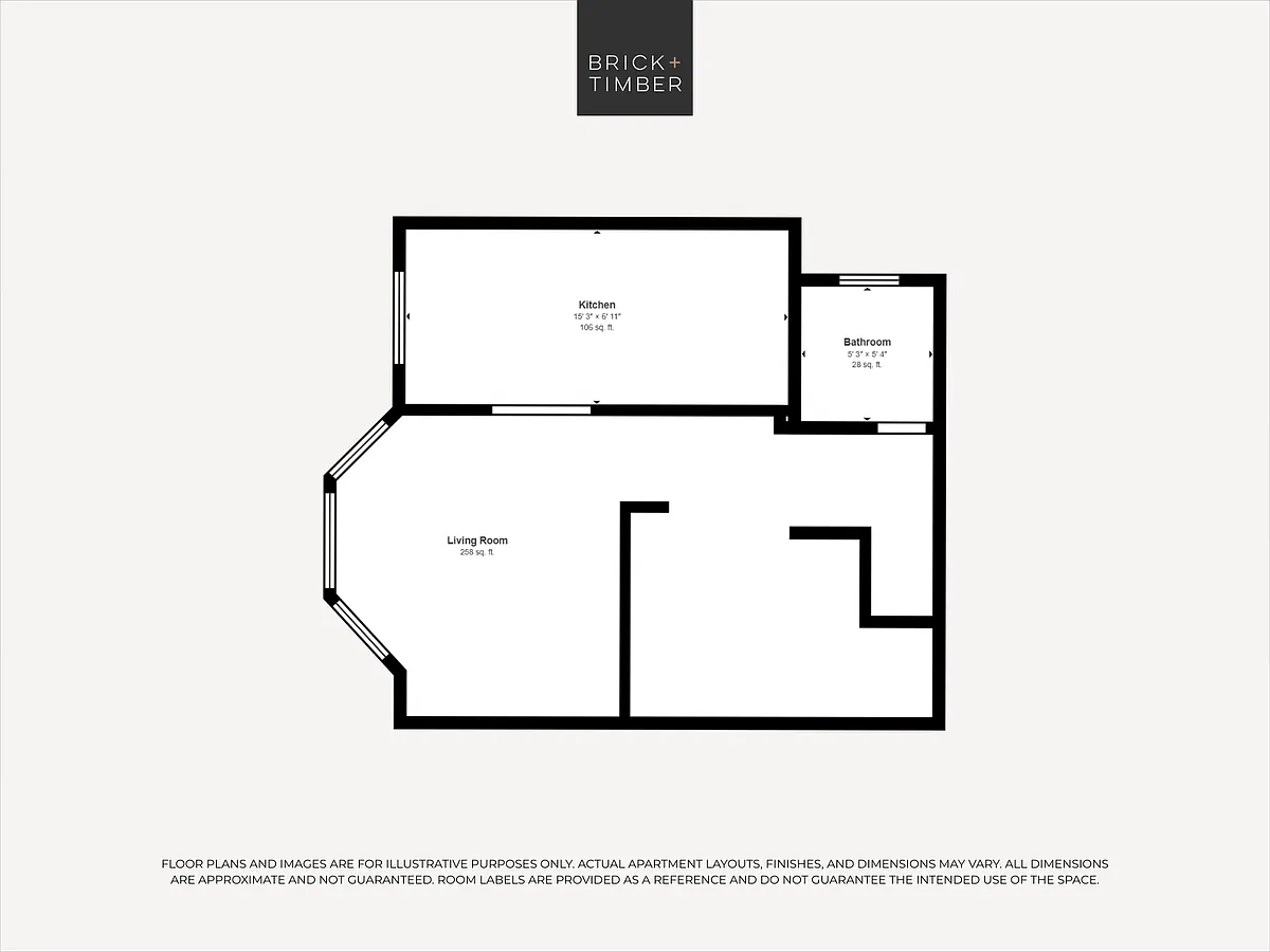 Floor plan Jr 1 Bedroom 1 Bath