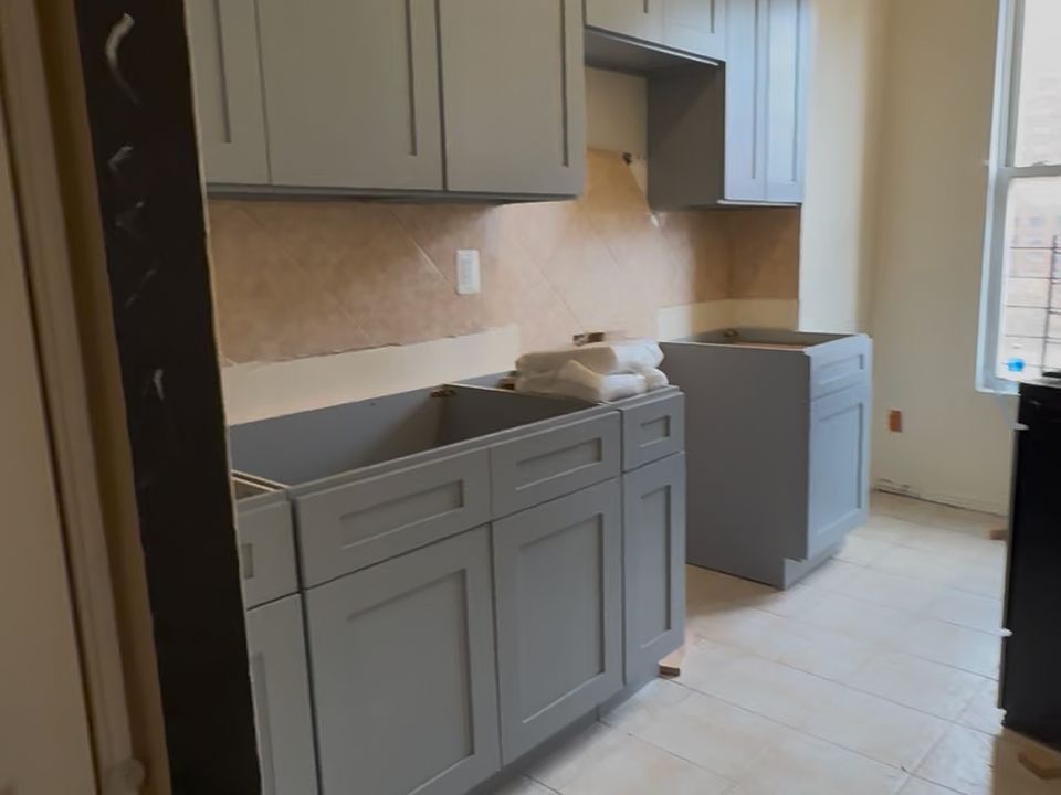 Kitchen is being remodeled