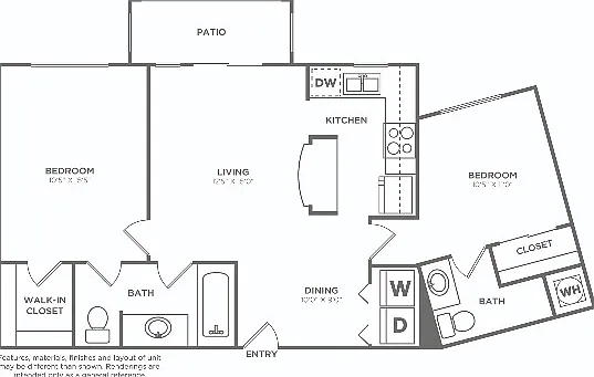 B1Q | 2 bed 2 bath | 931 sq ft B1Q | 2 bed 2 bath | 931 sq ft