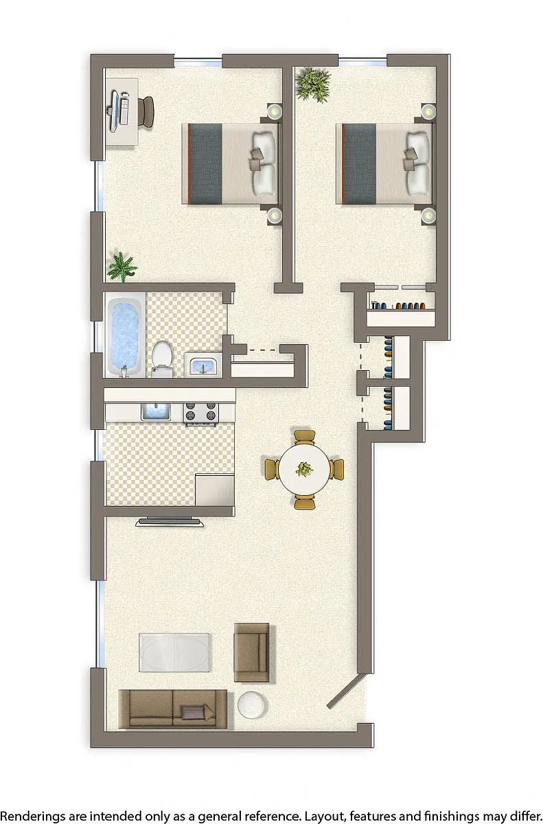 Floor plan 2 Bedroom