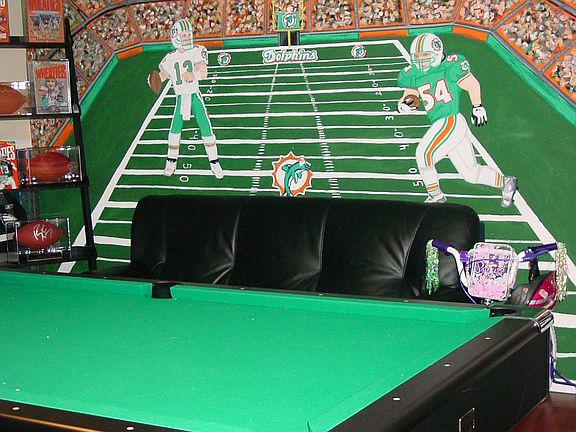 Sports Room Mural on Wall