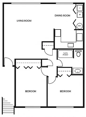 Floor plan Two Bedroom A