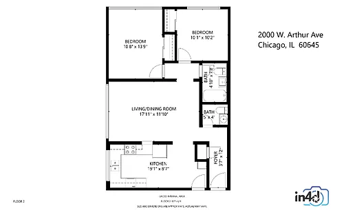 2000 W Arthur Ave #2NW Photo 1