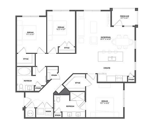 Floor plan C1