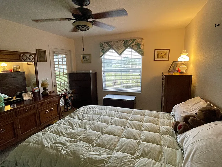 Main bedroom with lake view.