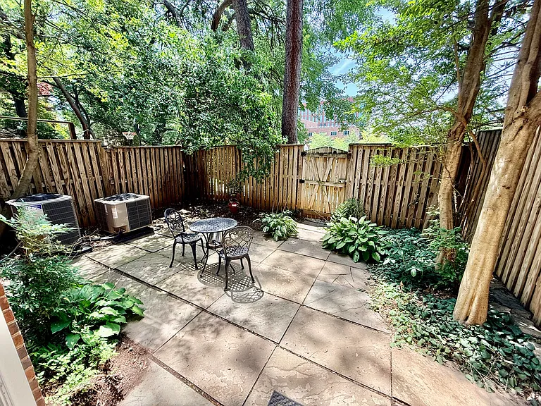 Private patio shared with owners. Direct access to Georgetown University Campus.