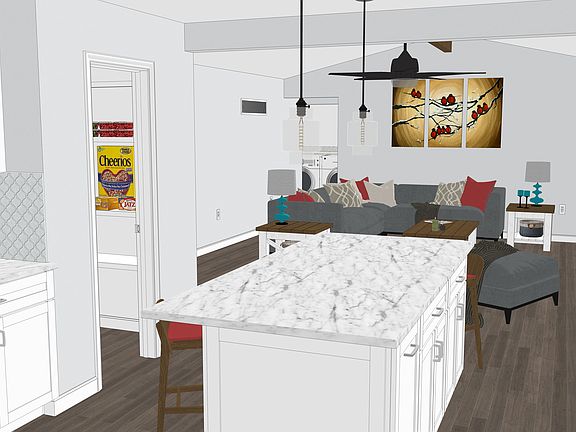 Kitchen with center island