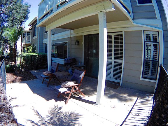 Partially covered patio