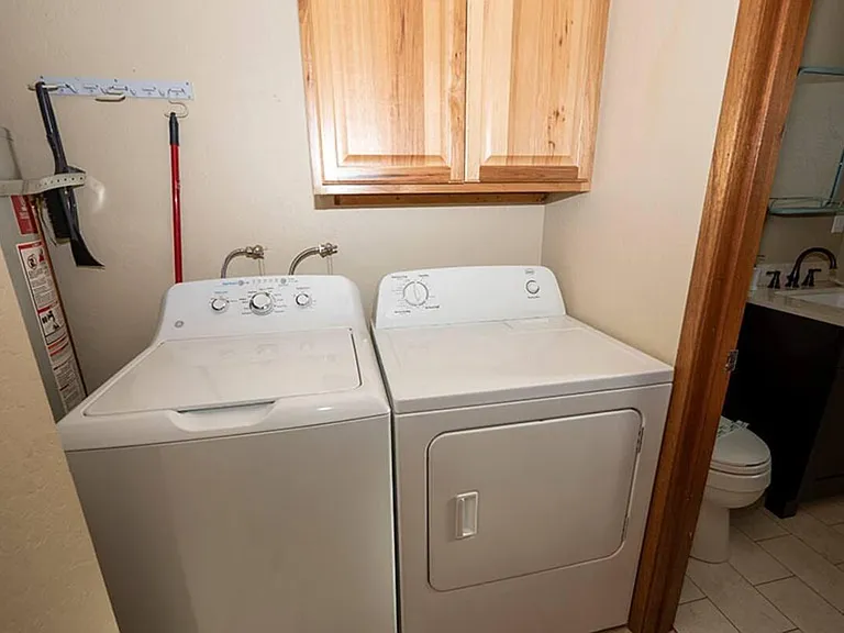 In unit washer and dryer