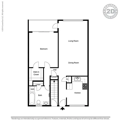 Floor plan 1 Bedroom