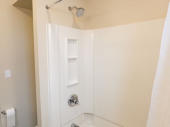 Shower with tub