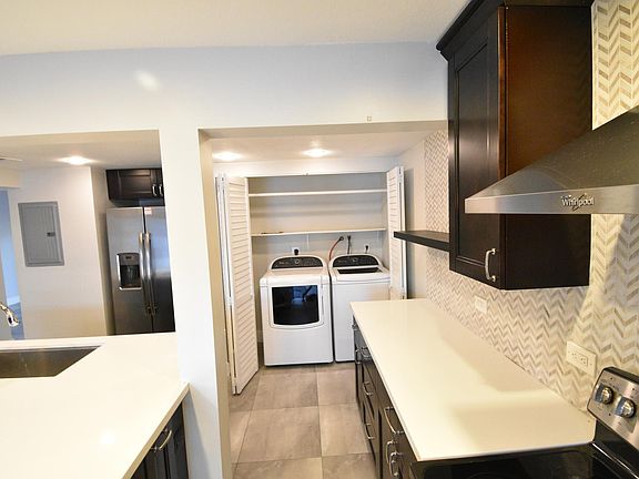 Kitchen with Laundry area