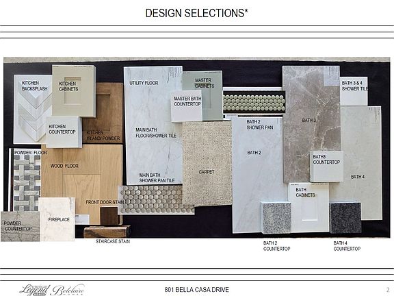 Representative photo of design selections for 801 Bella Casa