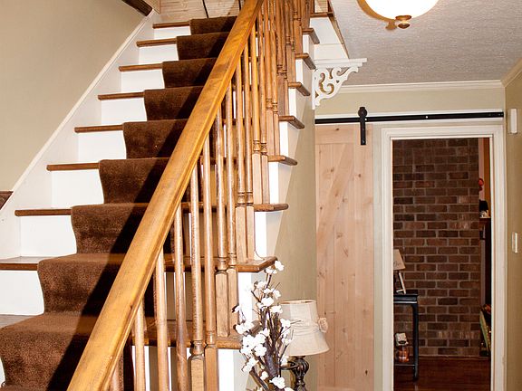 Updated Foyer with Barn Door