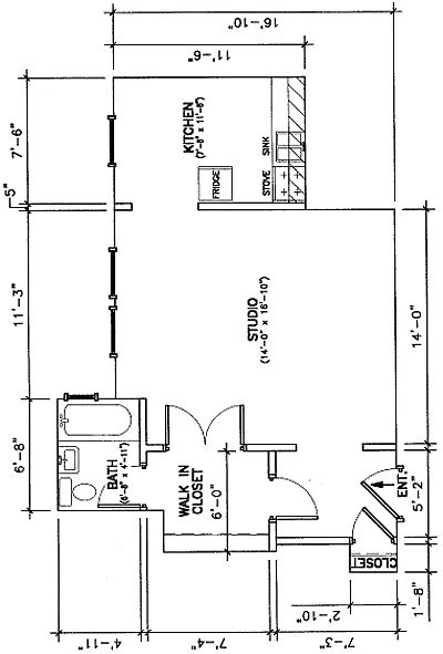 Floor plan Studio