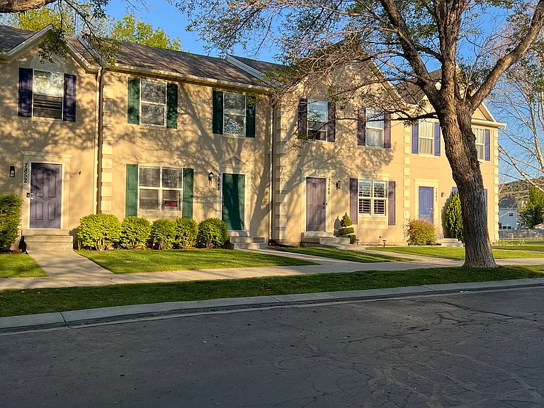 Front of townhouse.