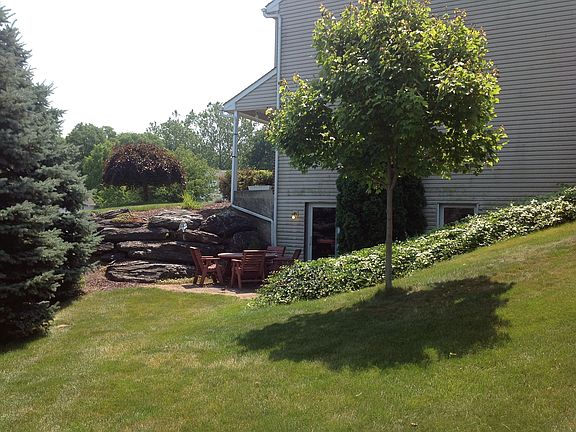 Side view, entrance to basement