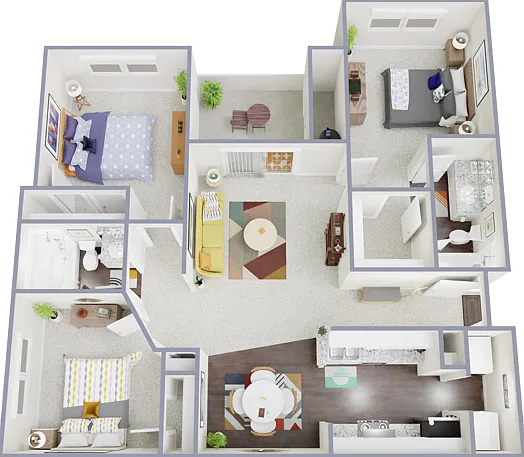 3 Bedroom, 2 Bathroom 3 Bedroom, 2 Bathroom
