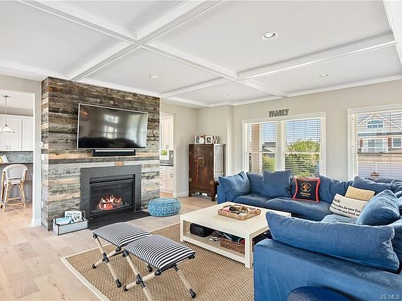 living room with fireplace