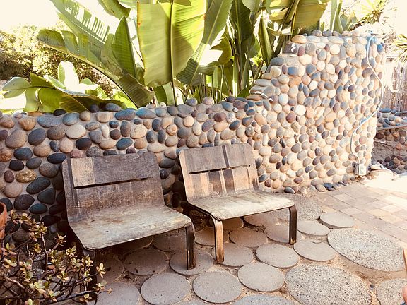 Small private patio