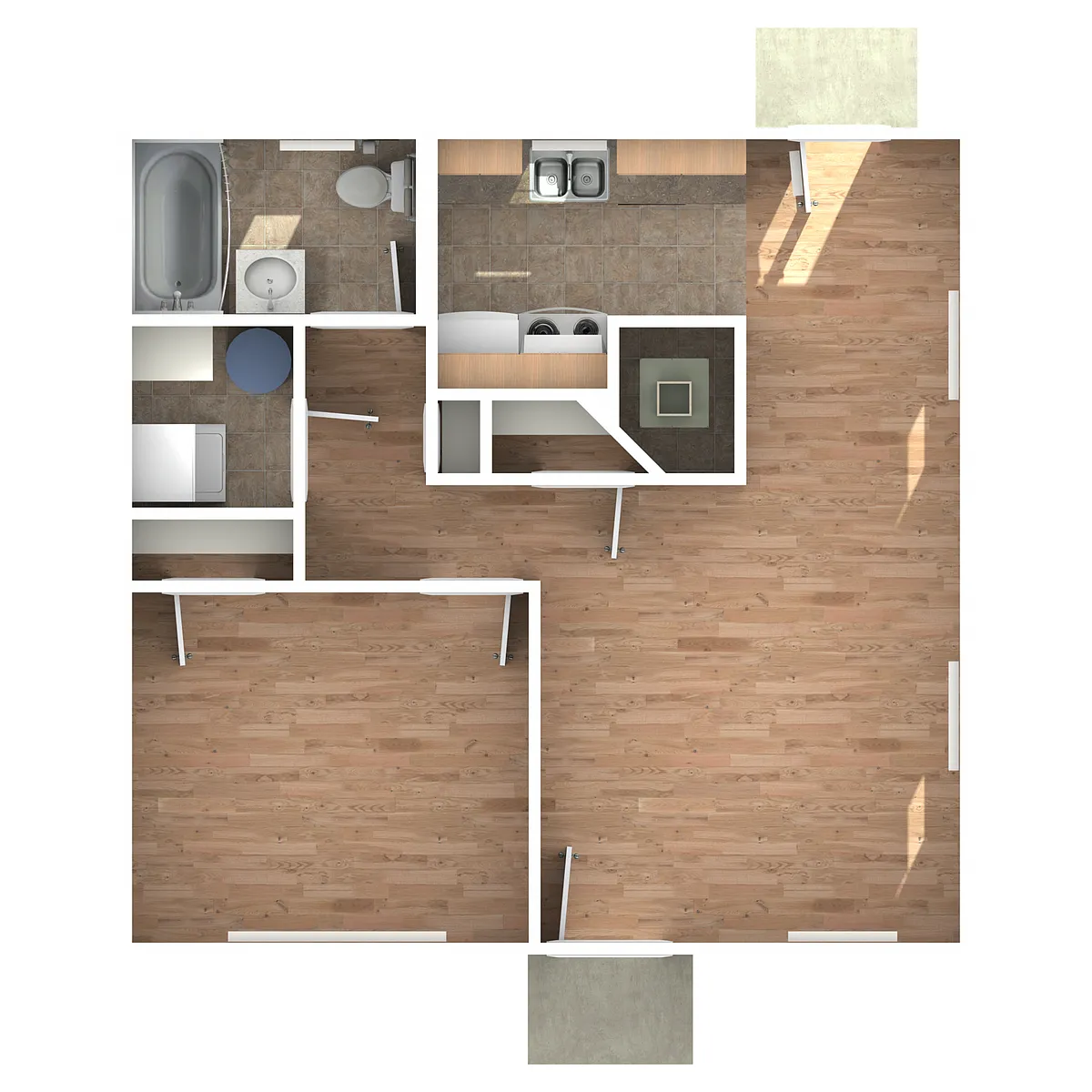 Floor plan A2 - Cottages