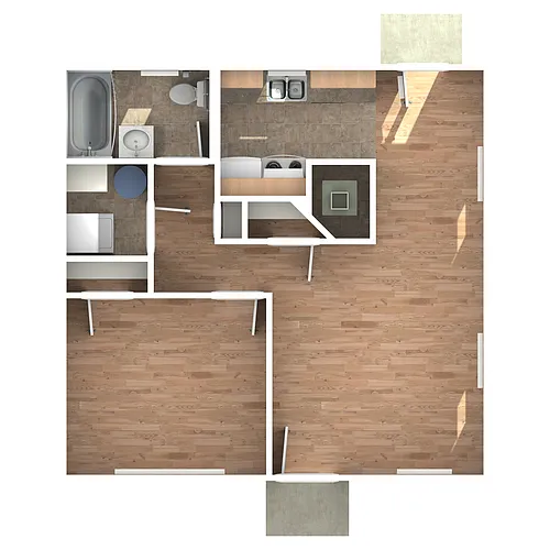 Floor plan A2 - Cottages
