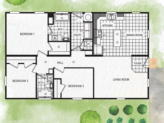 Floor Plan of Prescott Plan