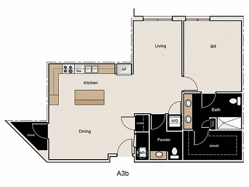Floor plan A3b