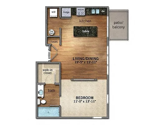 Floor plan Studio