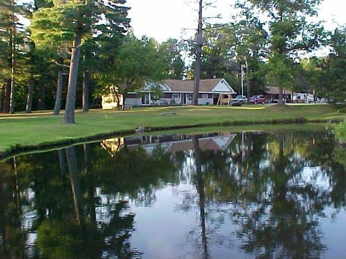house across pond