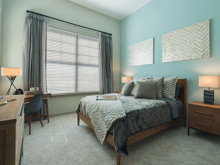 Large windows allow ample natural light