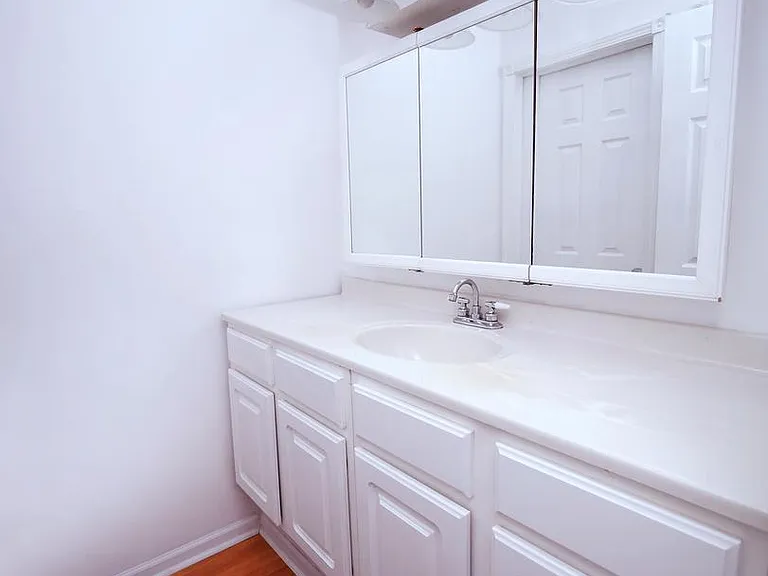 Bright bathroom with large vanity