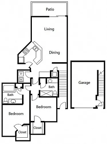 Floor plan B3G