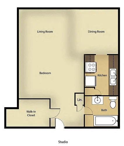 Floor plan Studio