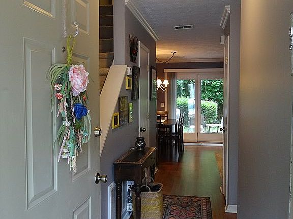 Front entry with coat closet