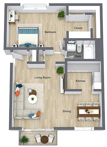 Floor plan Durant