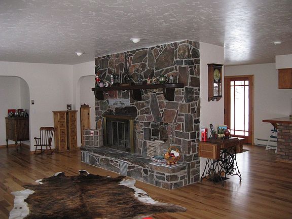 Mossrock fireplace