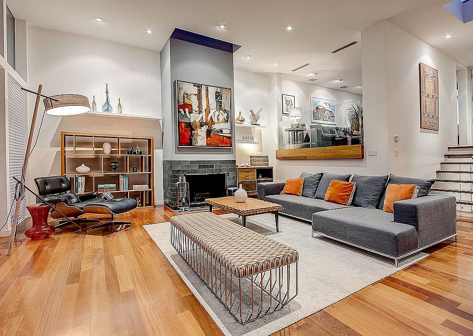 spacious open living room