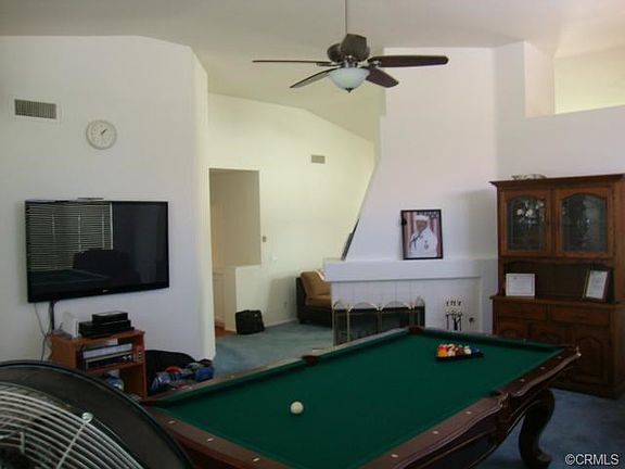 The living/billiard room