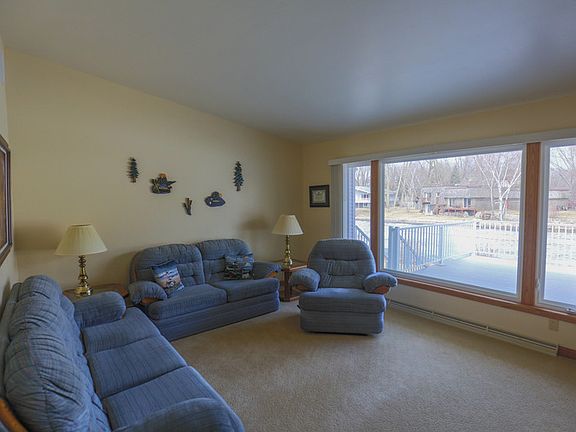 Living room looking out to water