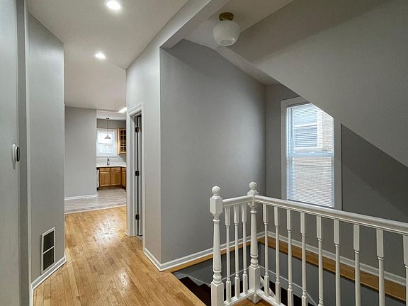 Walk path to kitchen and stairs