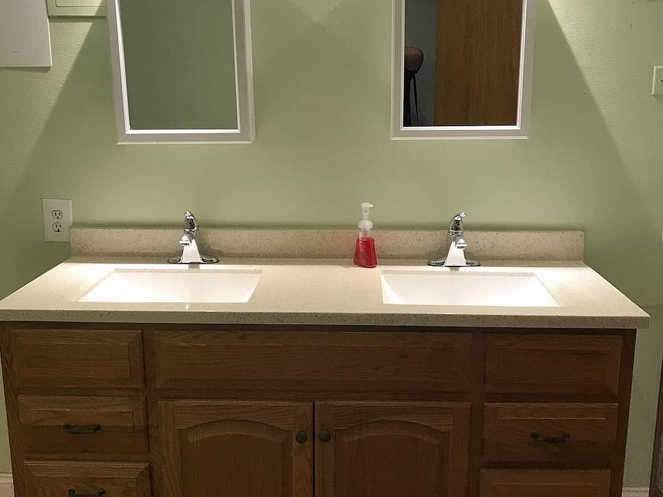 New double sink in downstairs bathroom