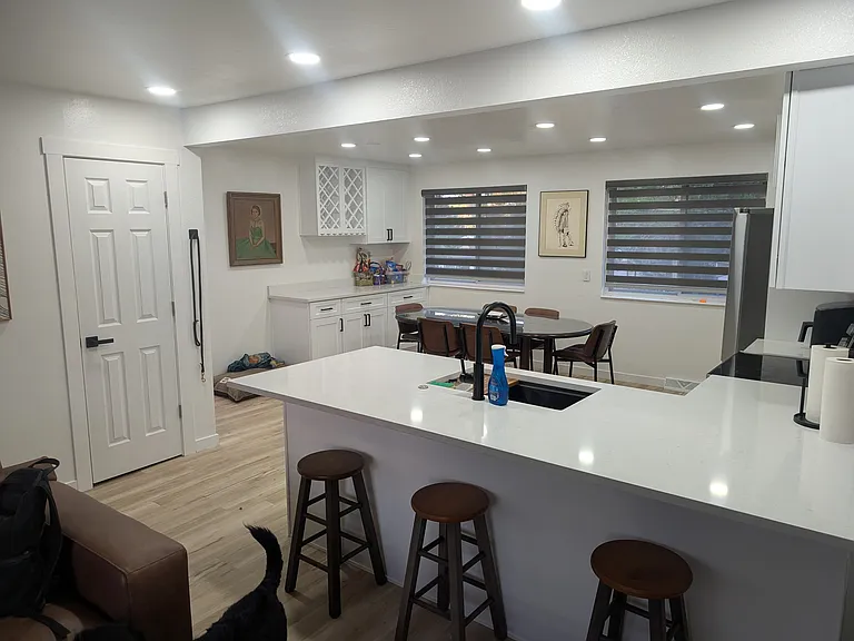 Upstairs kitchen/dining area