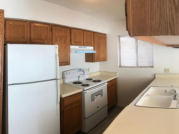 Kitchen with new stove