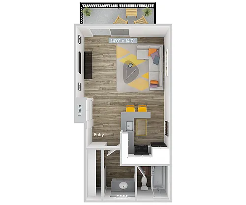 Floor plan S1-406-1