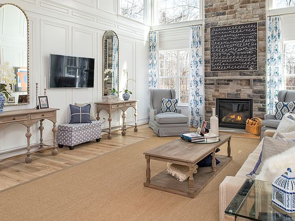 Two-story family room