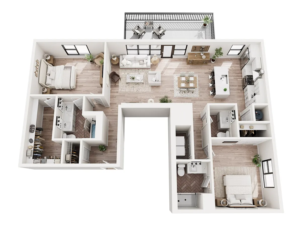 Floor plan Wells Penthouse