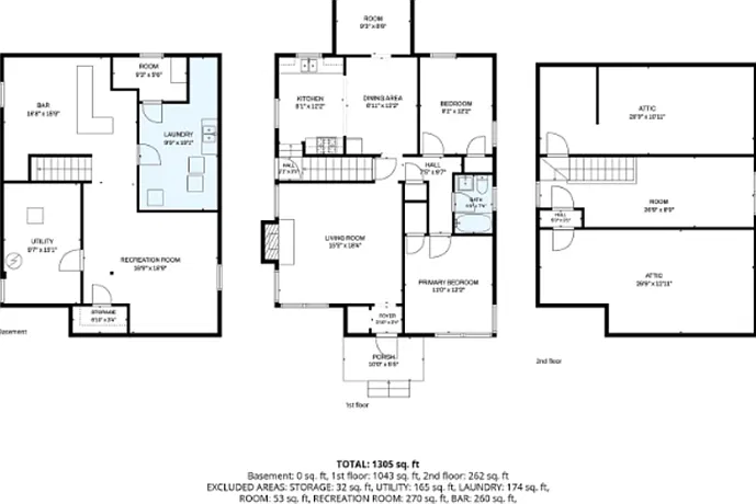 3 bed, 1.0 bath, 1200 sqft, $1,600 — Photo 3